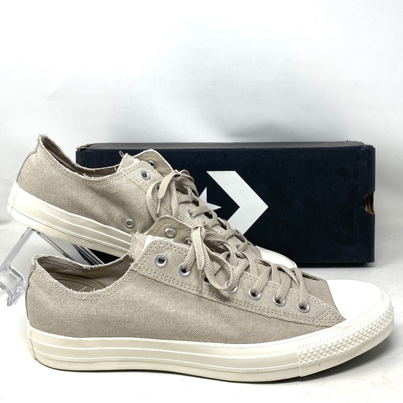 Converse Other - Converse Chuck Taylor OX Sneakers Low Top For Men Egret Canvas Casual 164098F